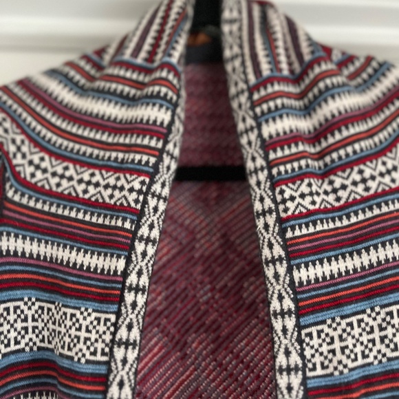 Peruvian Connection 100% cotton open hi low cardigan - Picture 4 of 16